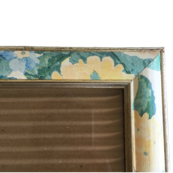 VINTAGE NATIONAL Picture Frame Floral Botanical Metallic Gold Trim 12” X 10” - Picture 4 of 13